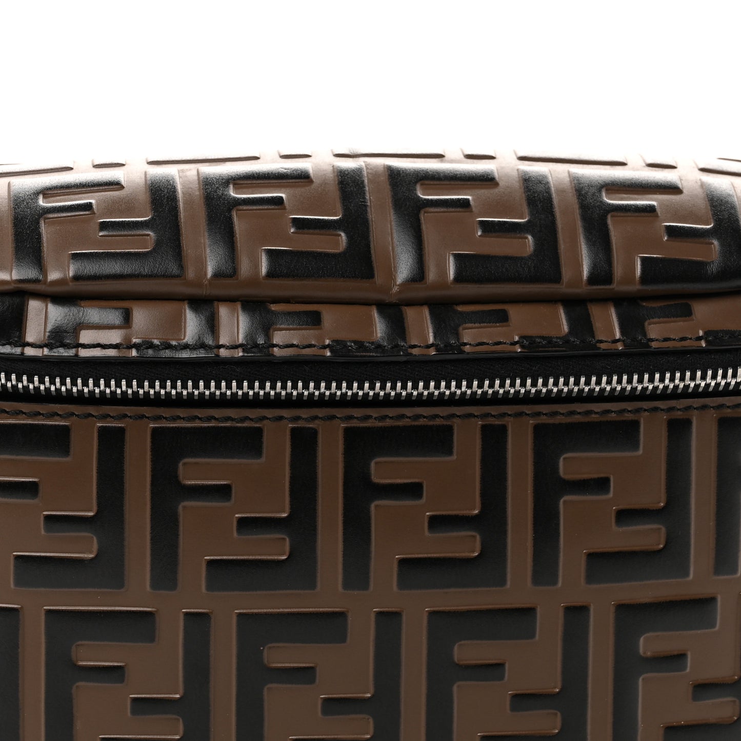 Vitello Century Bi-Color FF 1974 Embossed Belt Bag Maya Black