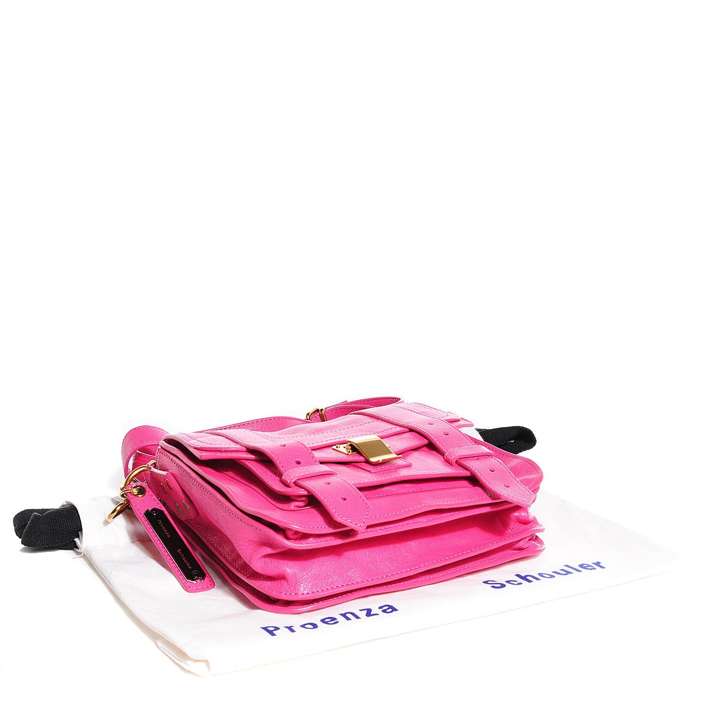 Lambskin PS1 Mini Pouch Messenger Bag Raspberry