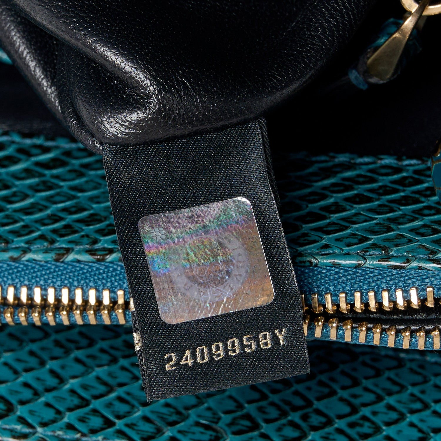 Bulgari Snakeskin Serpenti Forever Shoulder Bag Green 9 of 13