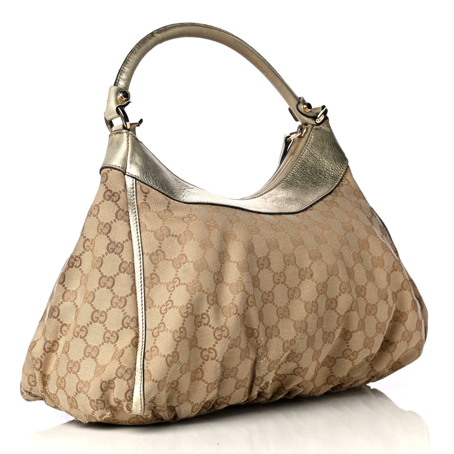 Monogram Large D Gold Hobo Gold