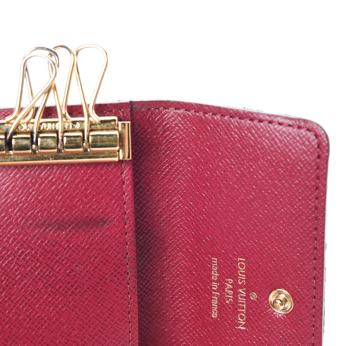 Monogram 4 Key Multicles Holder Fuchsia