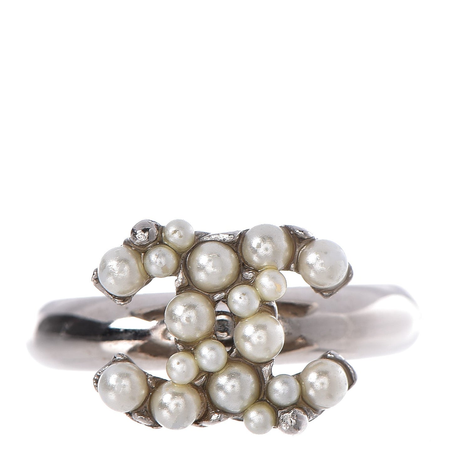 Pearl CC Ring 7 Silver