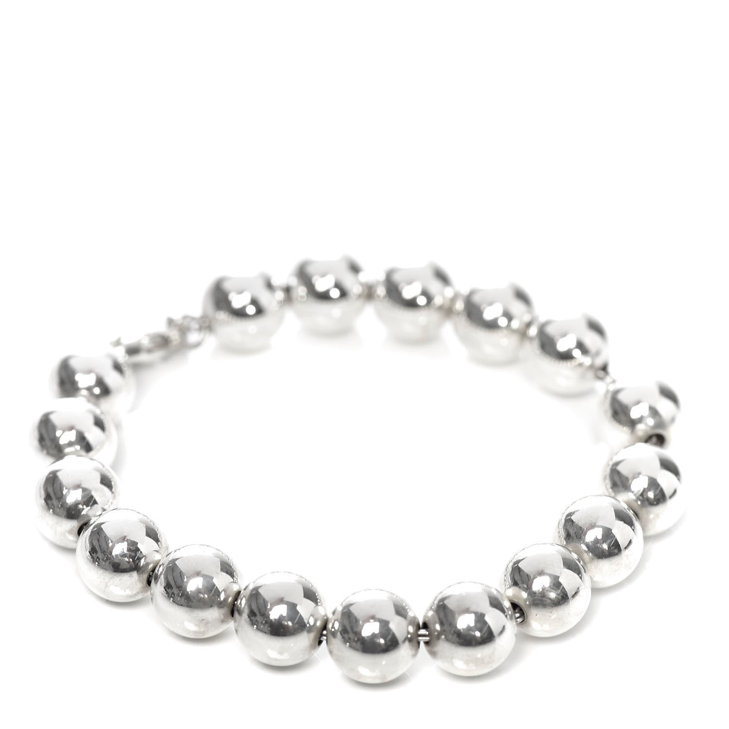 Tiffany Sterling Silver 10mm HardWear Ball Bracelet 3 of 4