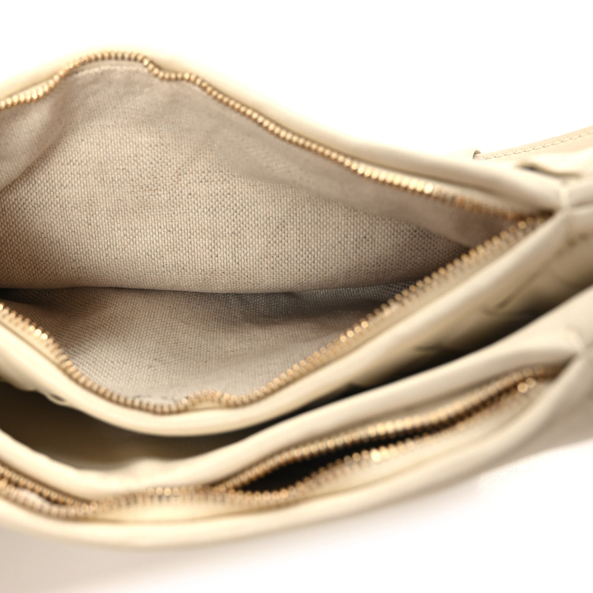 Nappa Intrecciato Small Gemelli Multipocket Bag Sea Salt