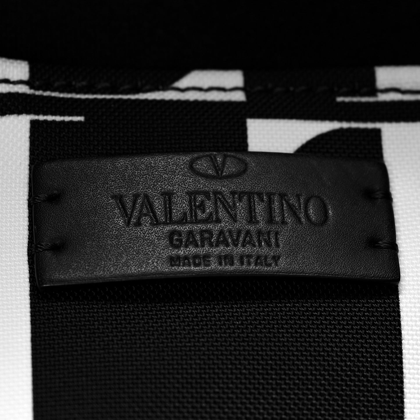 Nylon VLTN Times Backpack Black White
