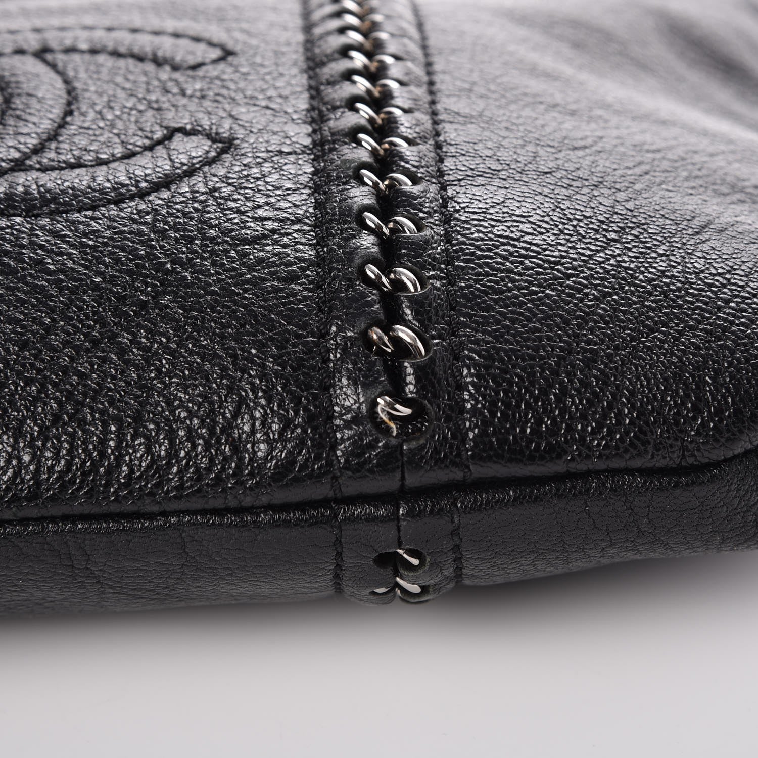 Chanel Deerskin Luxe Ligne North South Tote Black 12 of 15