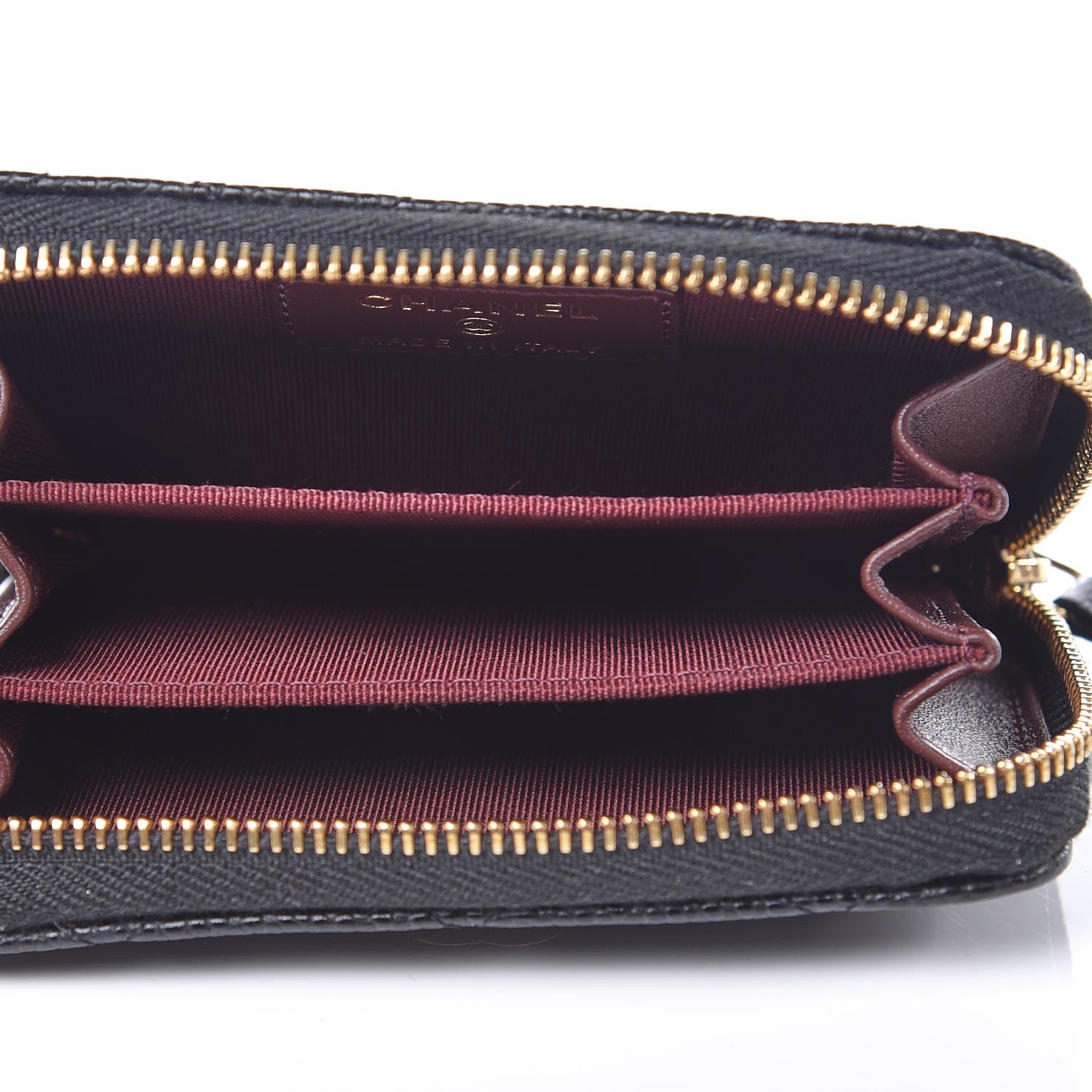 Chanel Caviar Quilted Zip Coin Purse Black 5 of 8