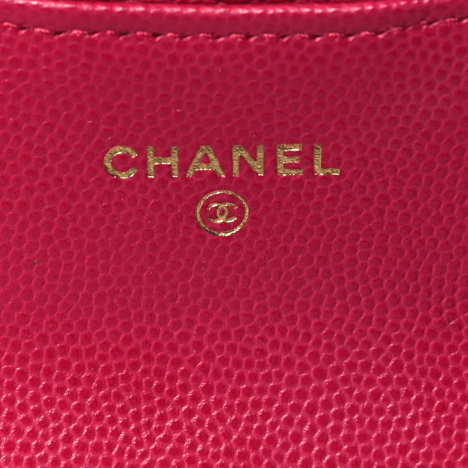 Chanel Caviar Quilted Flap Card Holder Wallet Dark Pink 6 of 7