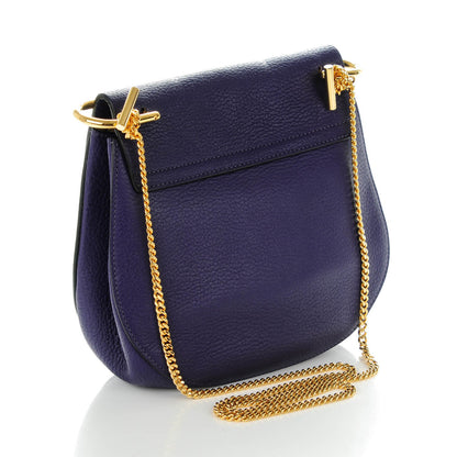Chloe Grained Lambskin Drew Shoulder Bag Storm Blue 3 of 8