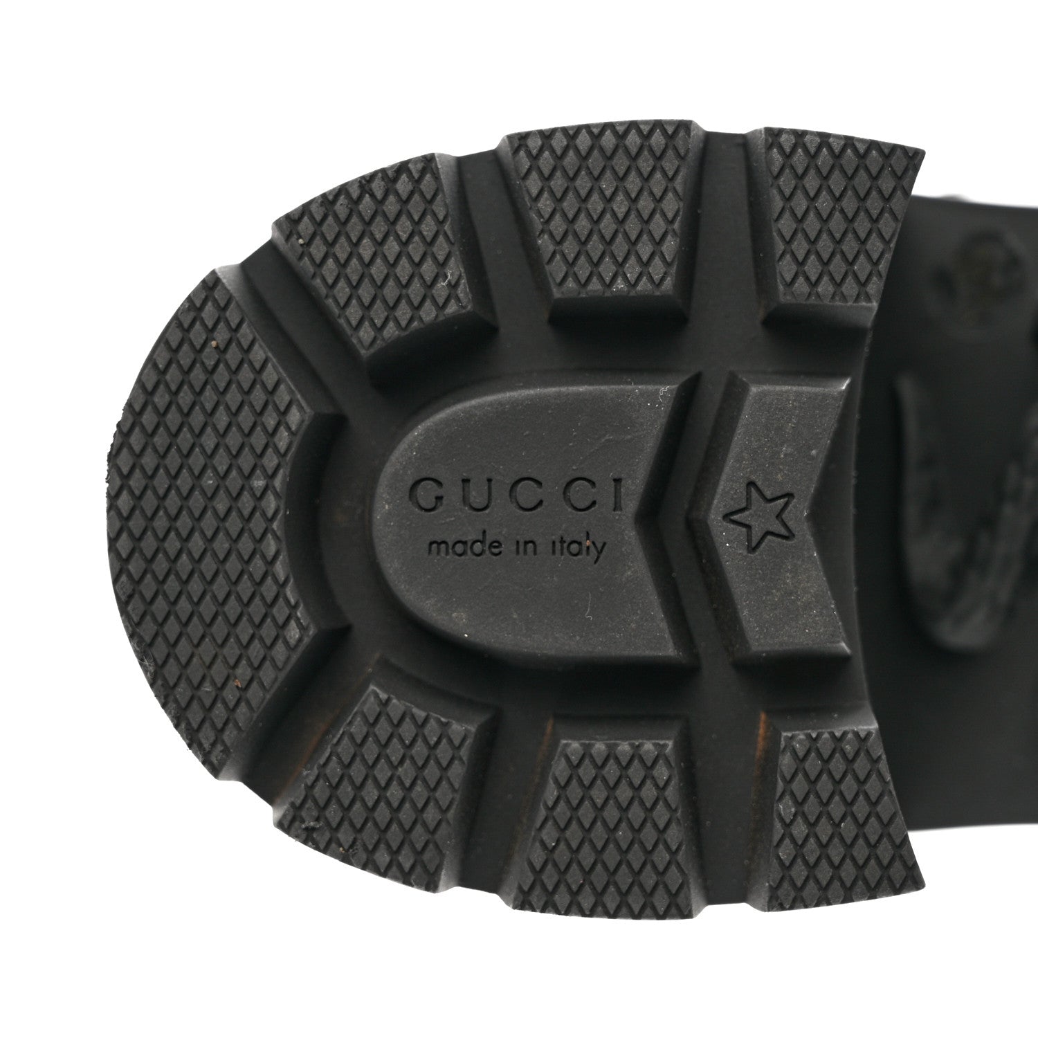Gucci Apollo Calfskin GG Supreme Nappa Samoa Quilted Lace Up Ankle Boots 38.5 Black 8 of 9