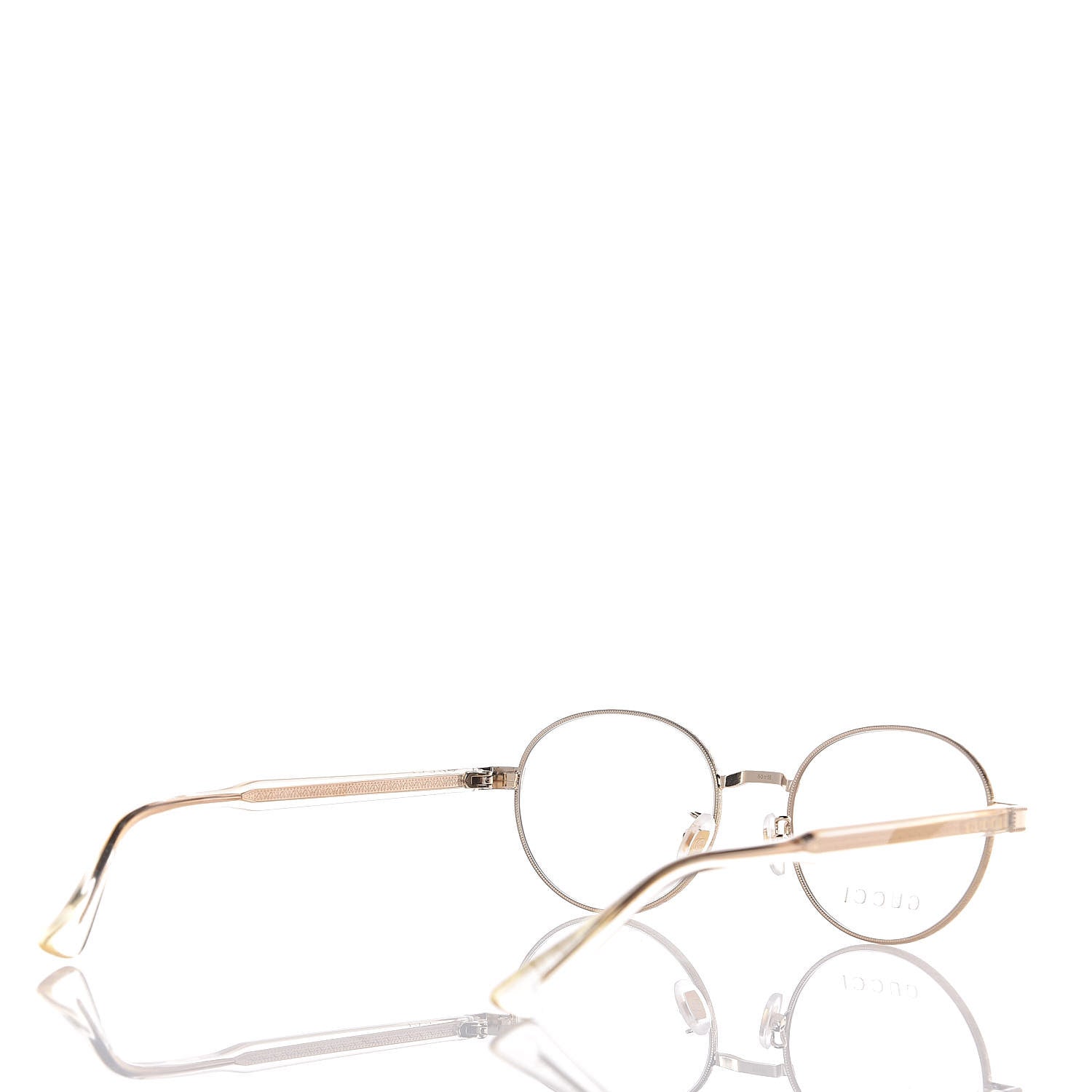 Gucci Round Eyeglasses GG01890 Gold 4 of 7