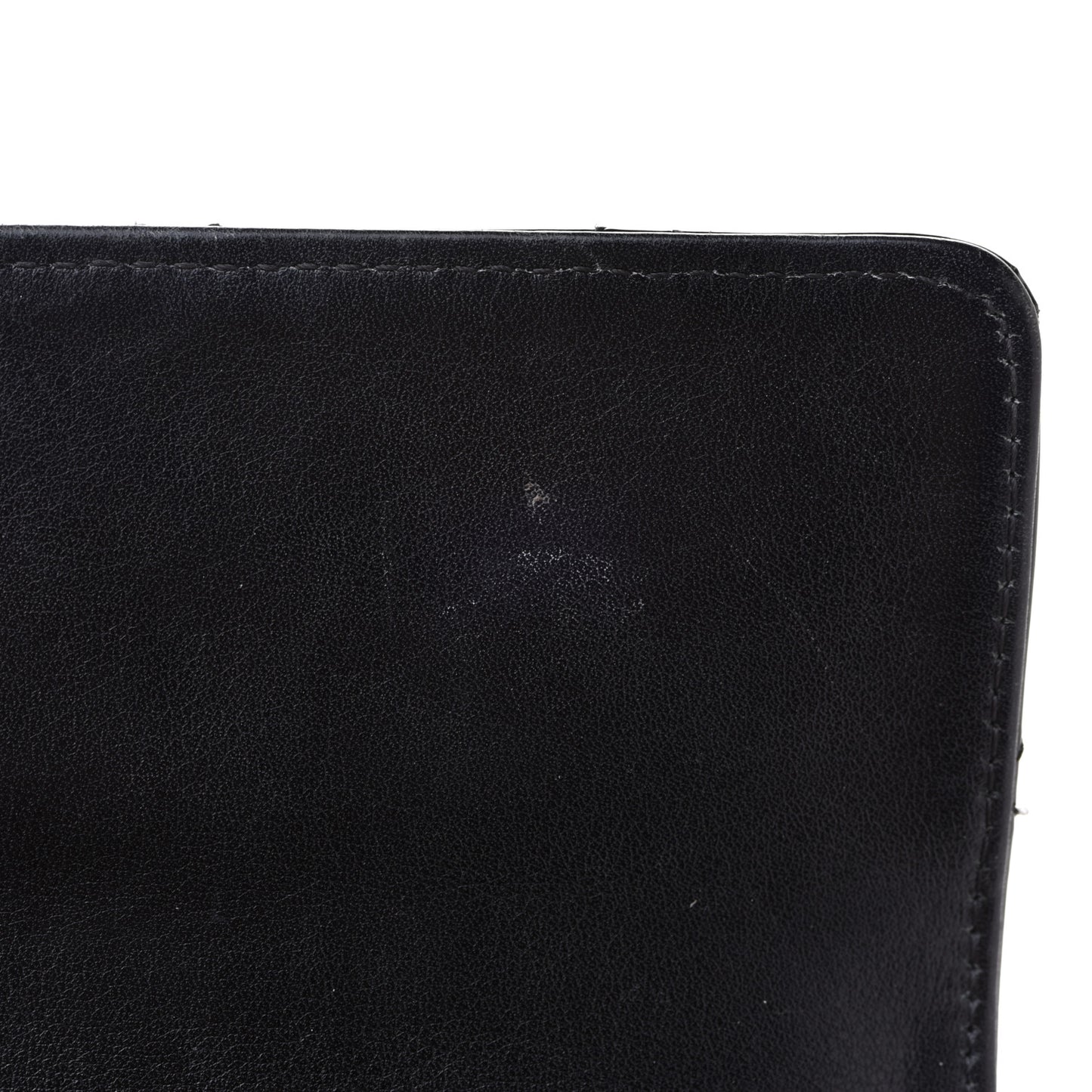 Patent CC Large Gusset Flap Wallet Black