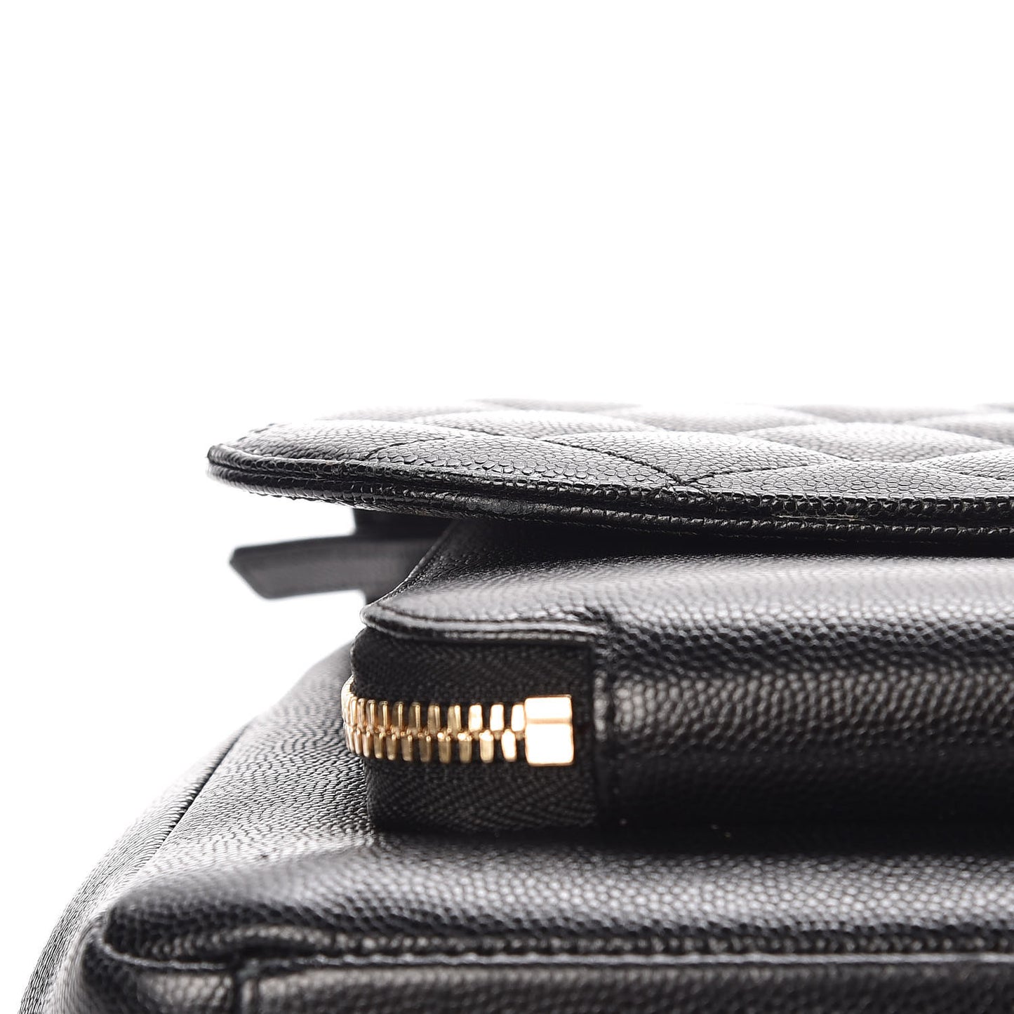 Caviar Quilted Large Business Affinity Flap Black