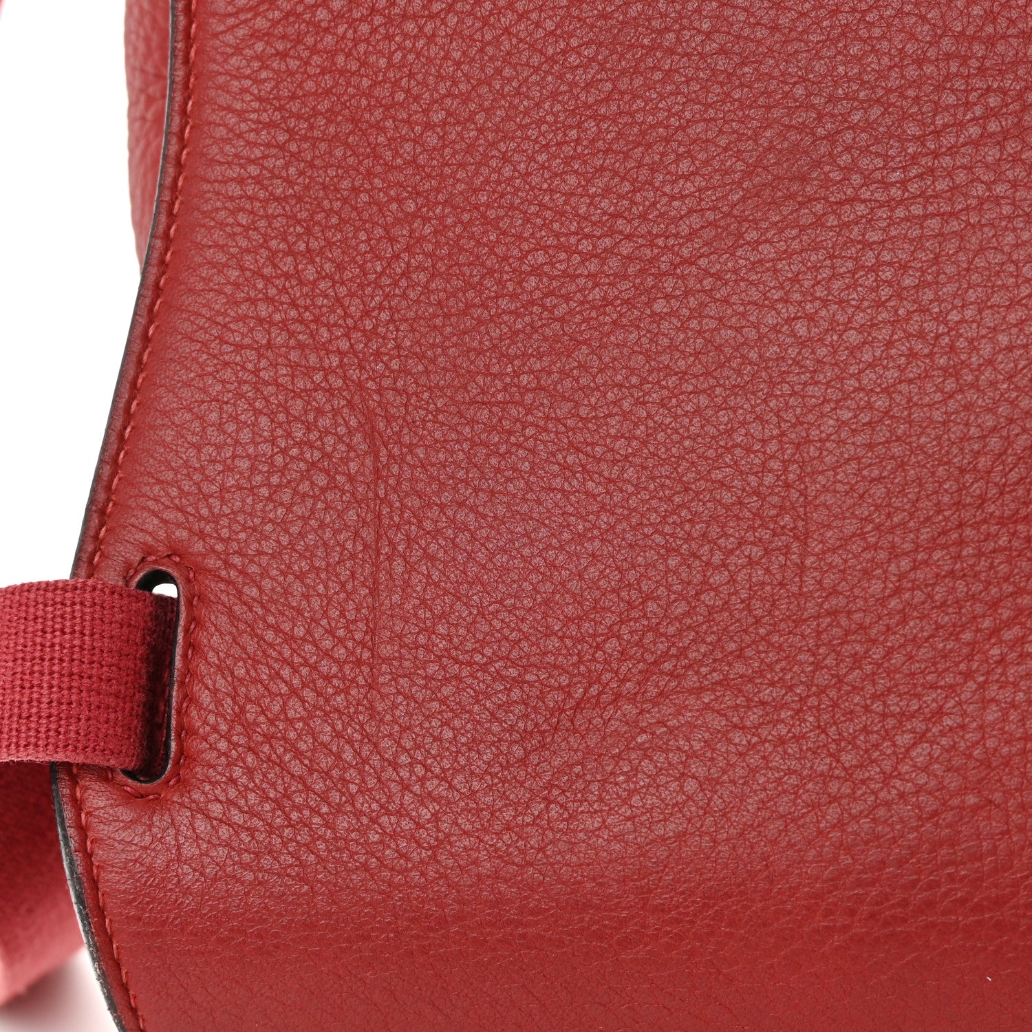 Hermes Taurillon Clemence Sherpa Backpack Rouge Garance 14 of 17