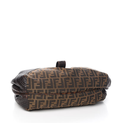 Fendi Zucca Nappa Nuvolata Vitello Tortuga Spy Tobacco Moro 3 of 9