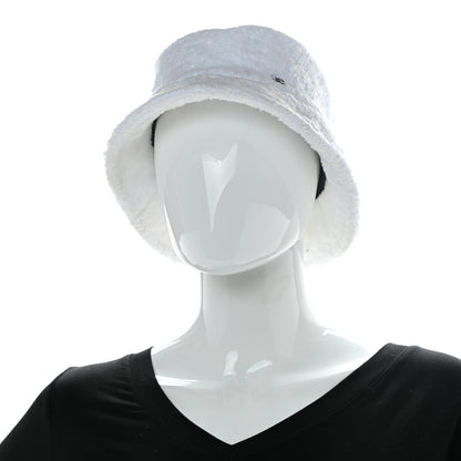 Chanel Terry Cloth CC Bucket Hat L White 2 of 7
