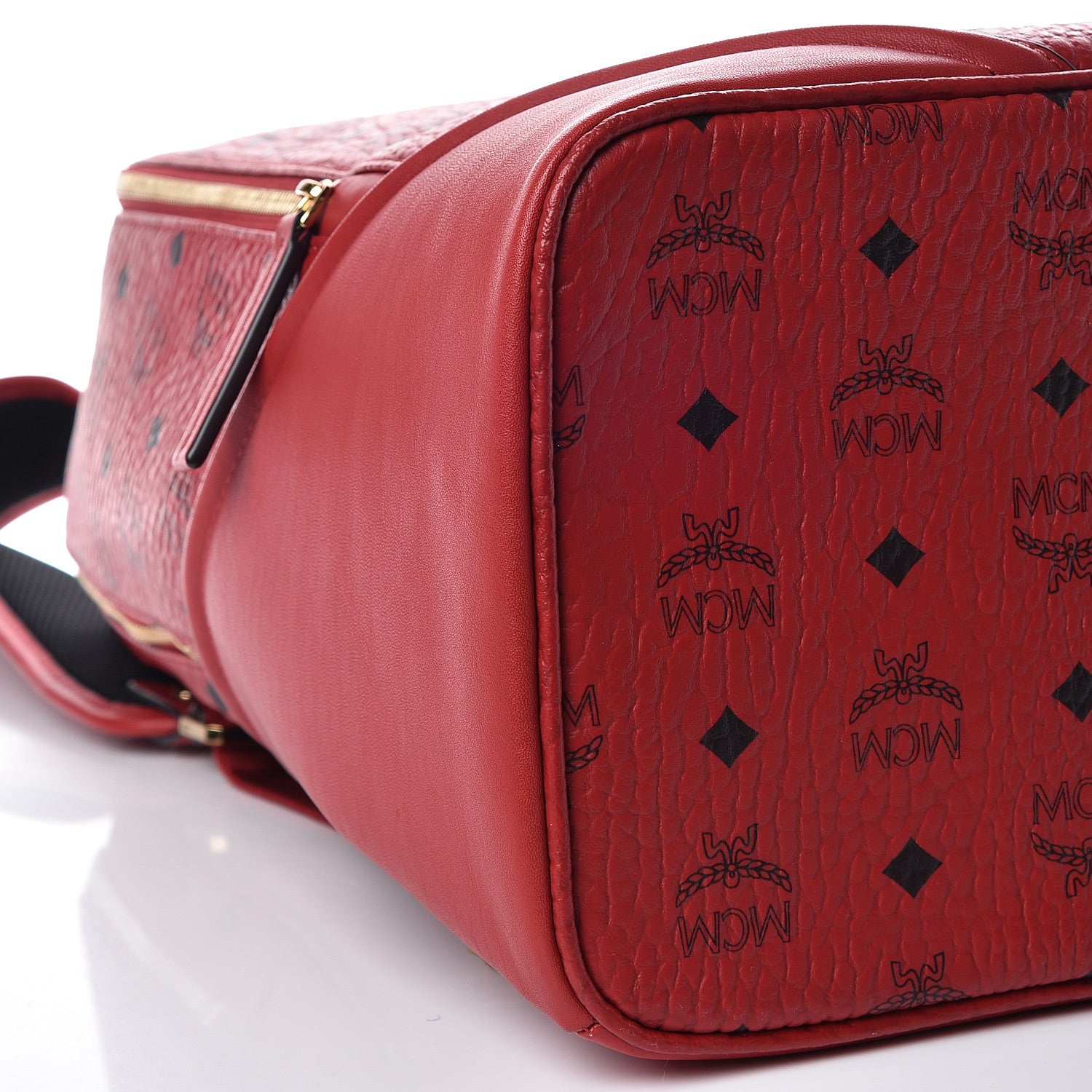 MCM Visetos Medium Duke Backpack Ruby Red 9 of 14
