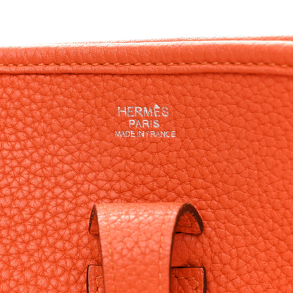 Hermes Taurillon Clemence Evelyne III PM Feu 6 of 12