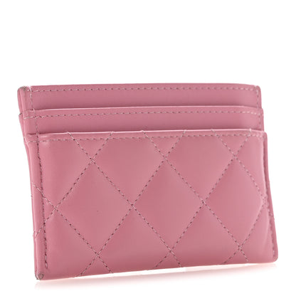 Chanel Lambskin Quilted Crystal Star Card Holder Pink 3 of 11