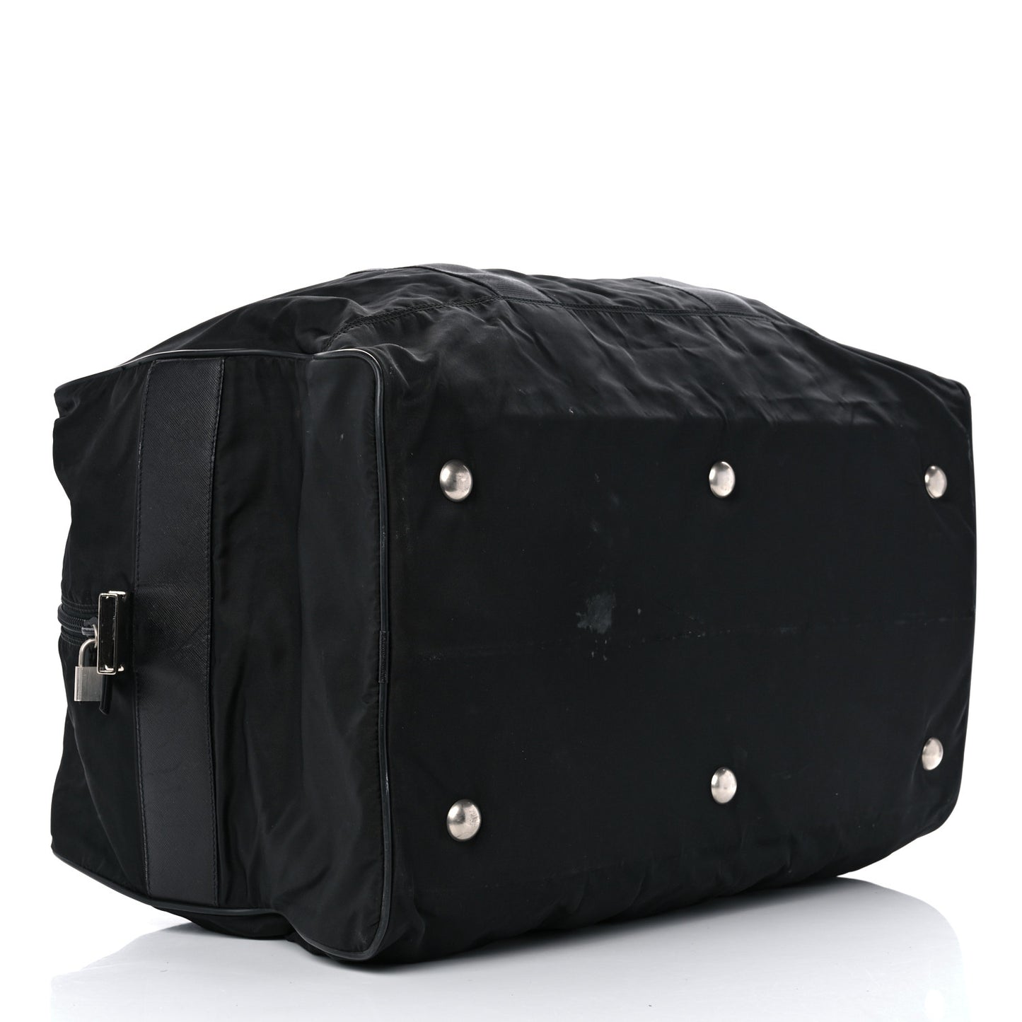 Tessuto Nylon Saffiano Viaggio Duffle Black