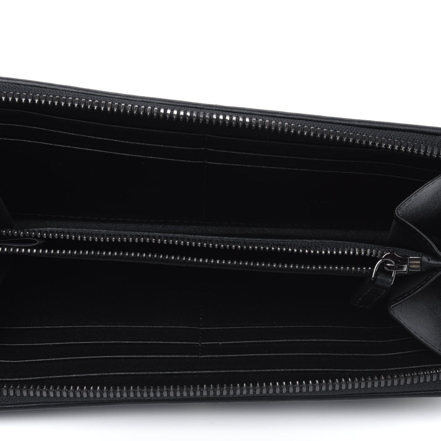 Skyoptic Visetos Large Zip Around Wallet Black