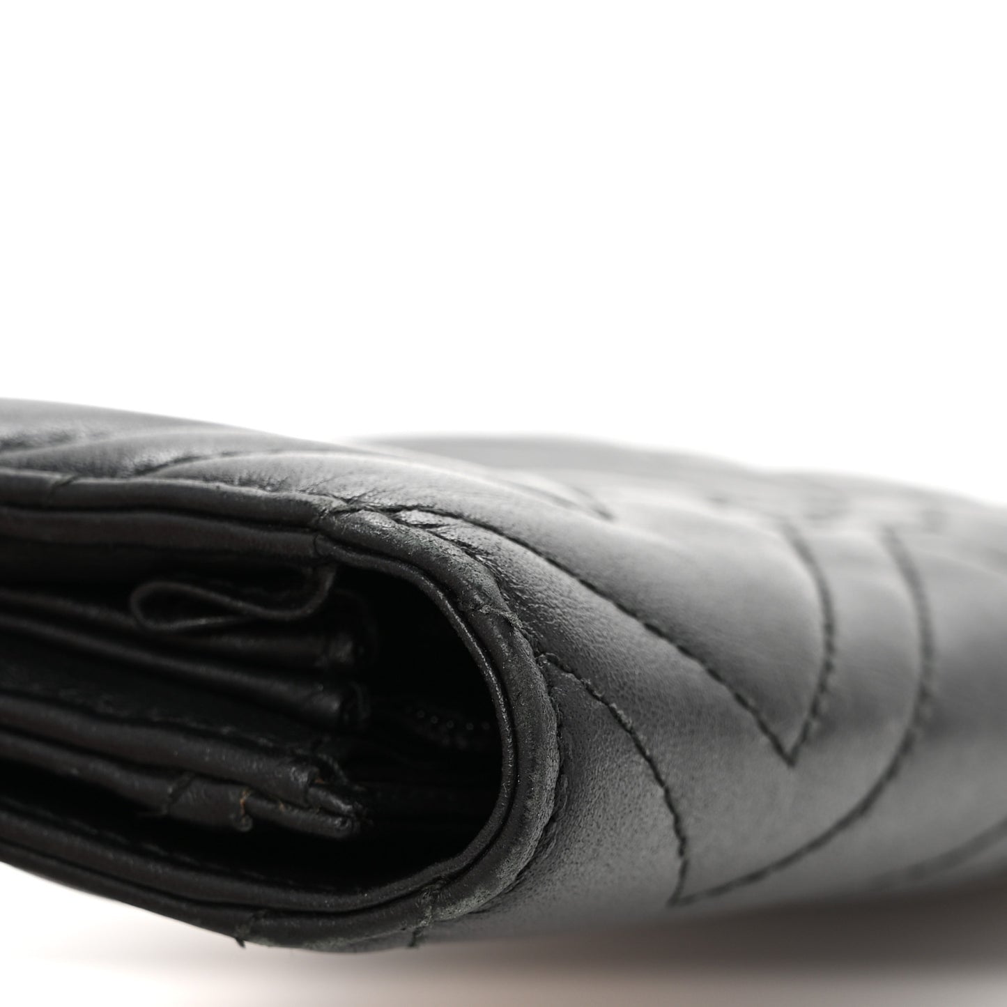 Calfskin Matelasse GG Marmont Continental Wallet Black