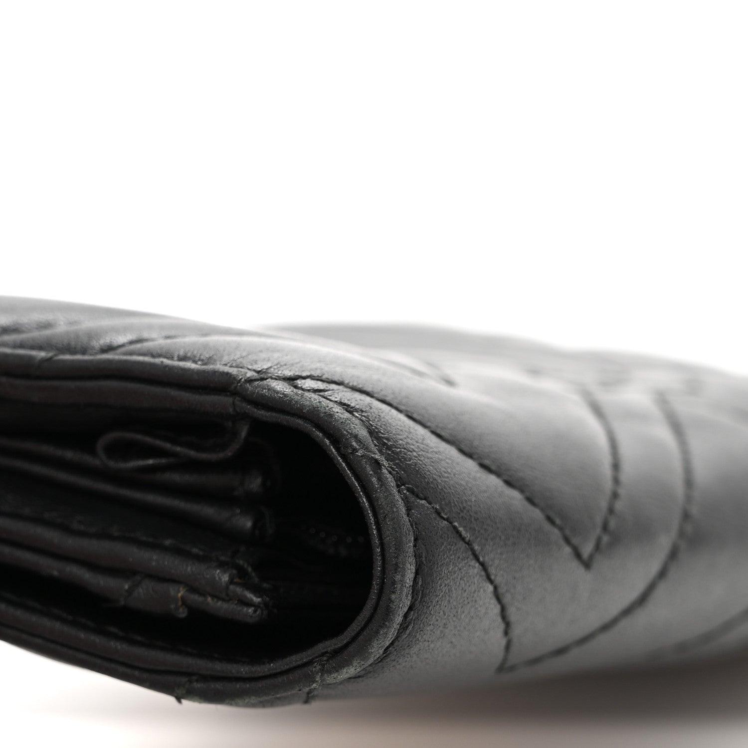 Gucci Calfskin Matelasse GG Marmont Continental Wallet Black 10 of 10