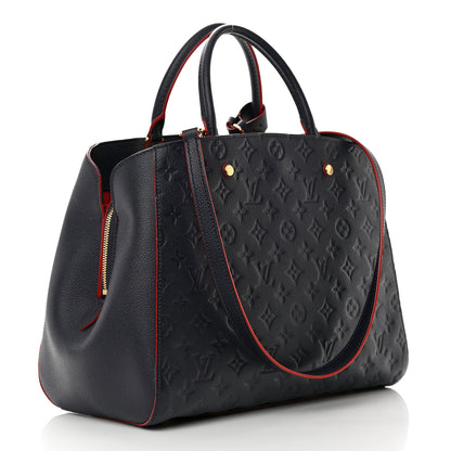 Louis Vuitton Empreinte Montaigne GM Marine Rouge 3 of 15