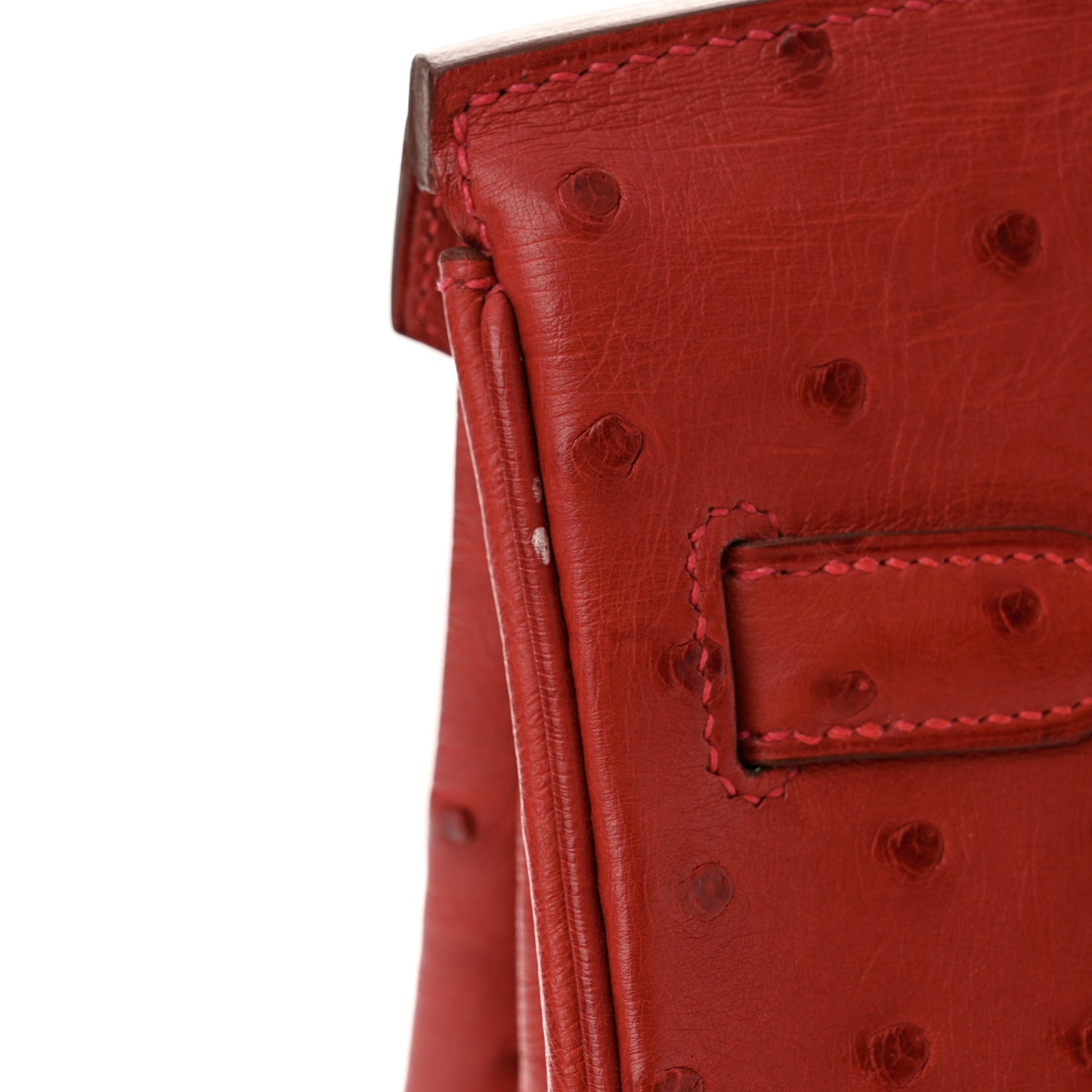 Ostrich Birkin 30 Rouge Vif