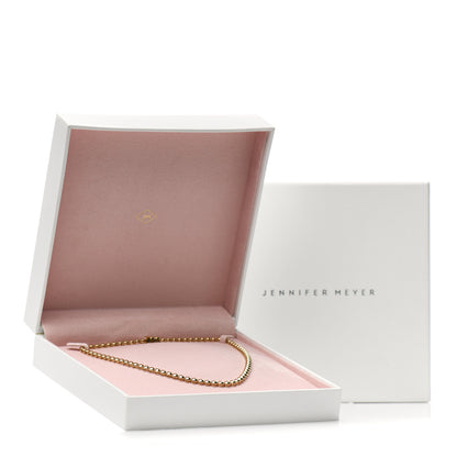 Jennifer Meyer 18K Yellow Gold Bezel Tennis Necklace 5 of 5