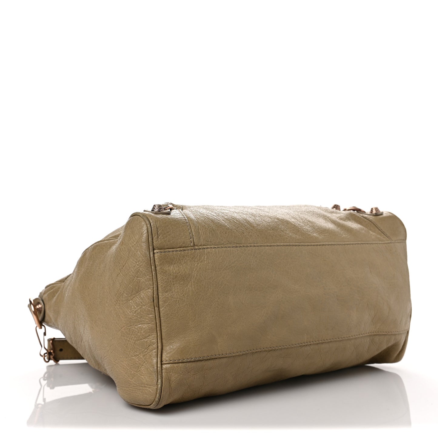 Agneau Giant 12 Rose Gold Hardware Velo Latte Beige
