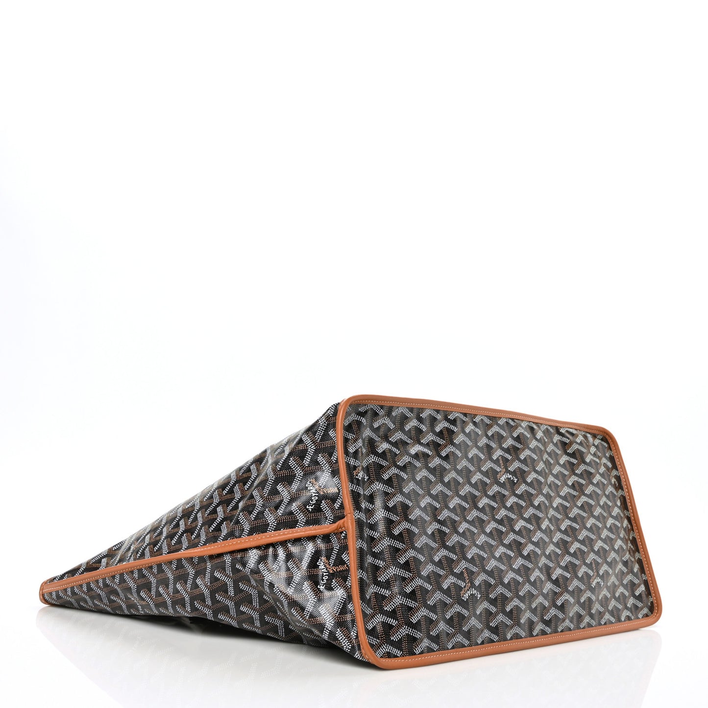 Goyardine Reversible Anjou GM Black Gold