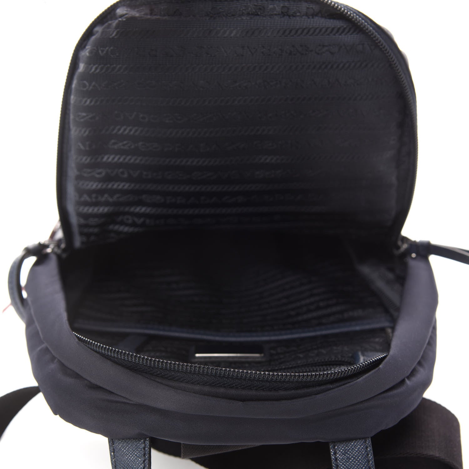 Prada Tessuto Stampato Nylon Otta Print Sling Backpack Black 5 of 12