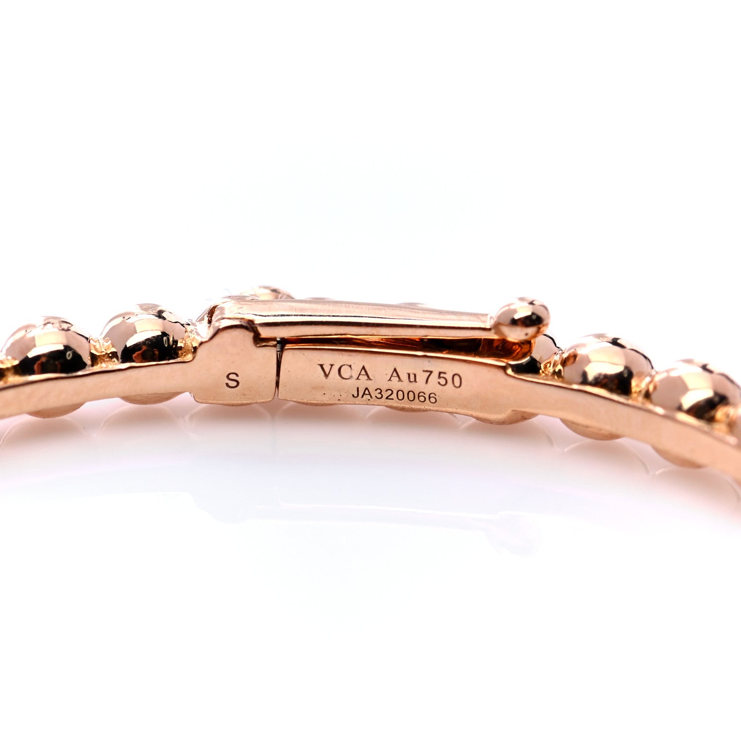 Van Cleef & Arpels 18K Yellow Gold Perlee Pearls of Gold Bracelet S 6 of 6