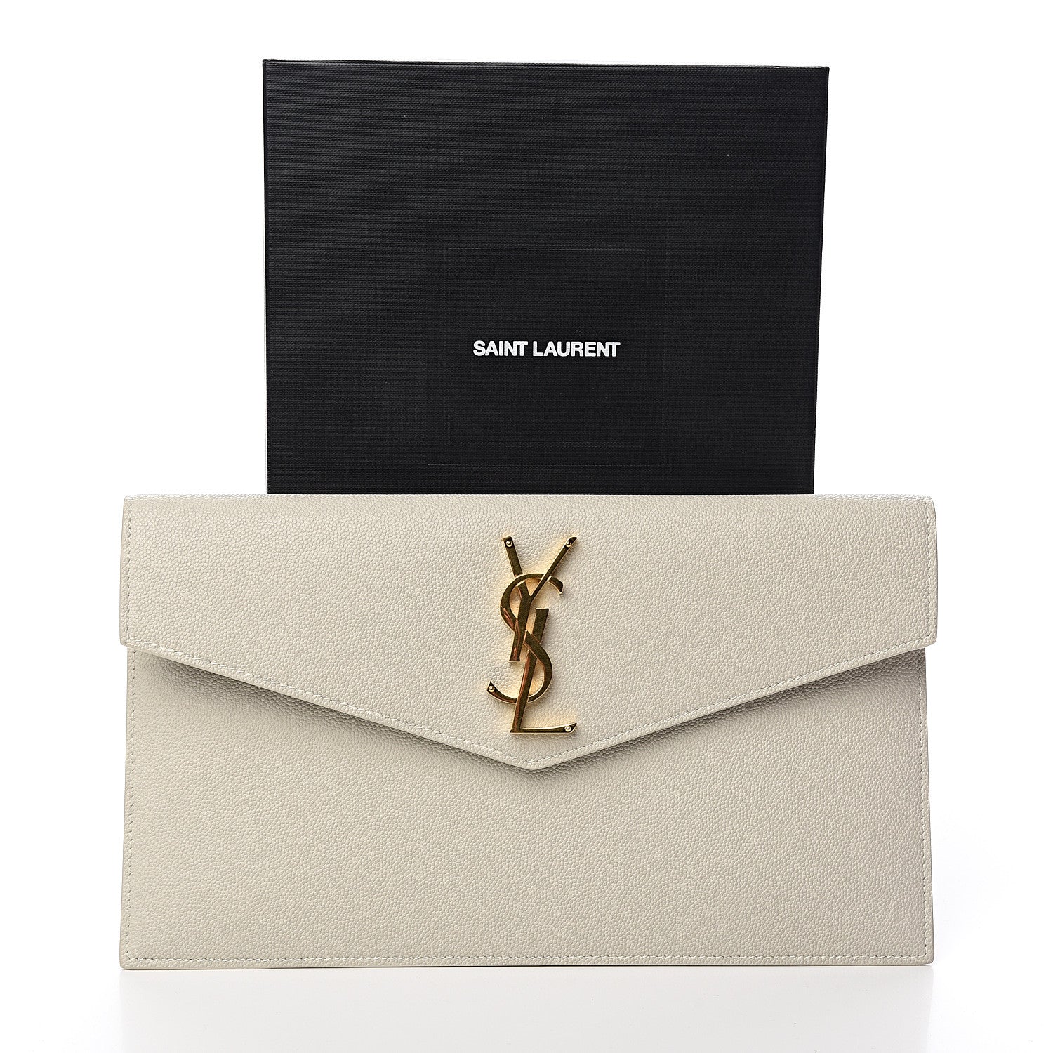 Saint Laurent Grain De Poudre Uptown Pouch Crema Soft 7 of 7