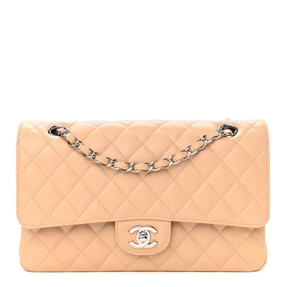 Chanel Caviar Quilted Medium Double Flap Beige 1 of 9