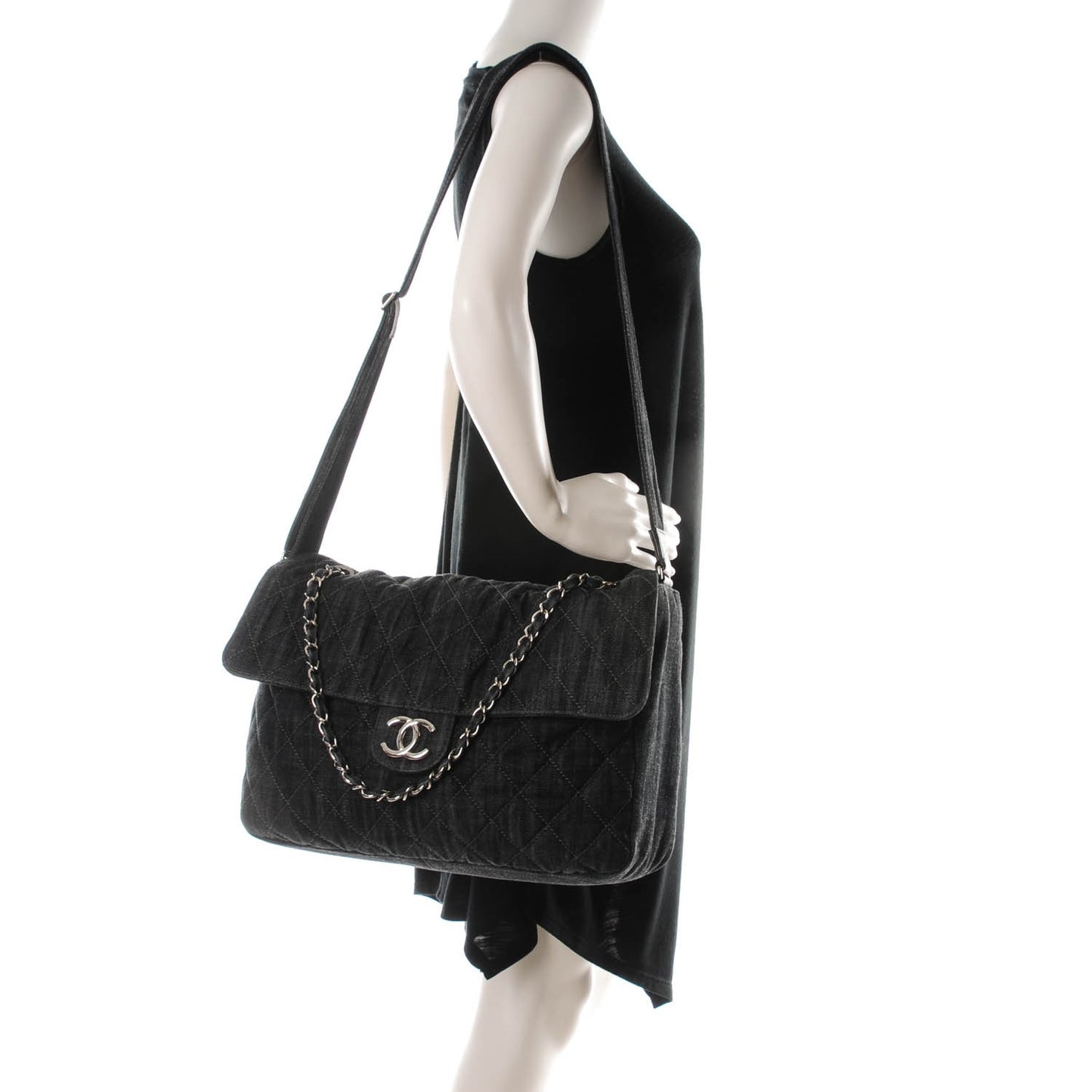 Denim Quilted Stretch Spirit Messenger Bag