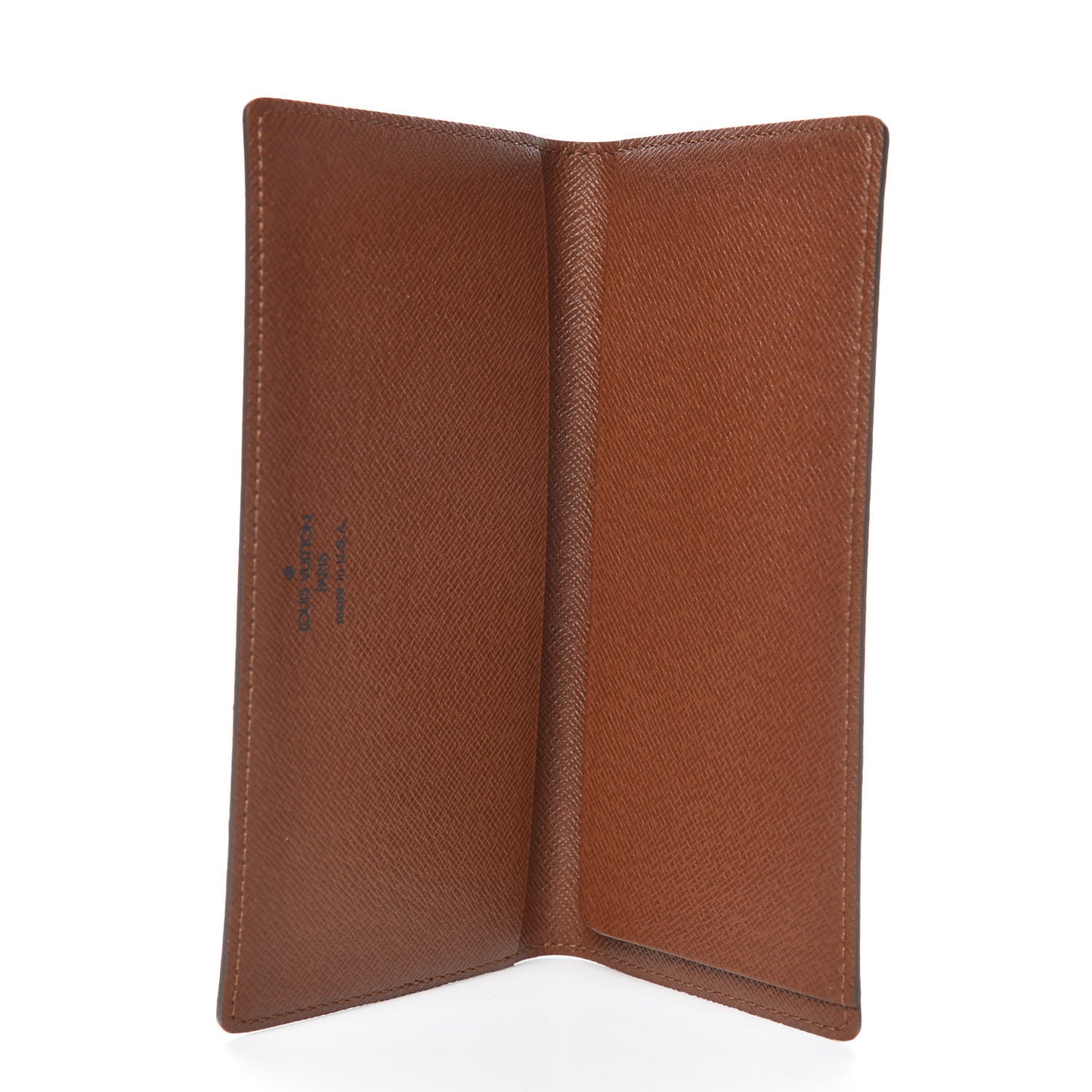 Monogram Simple Checkbook Holder Wallet Cover
