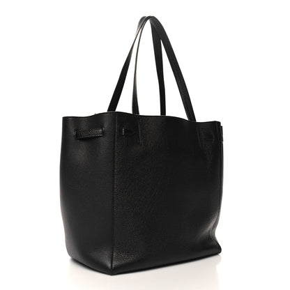 Celine Soft Grained Calfskin Small Belt Cabas Phantom Black 3 of 10