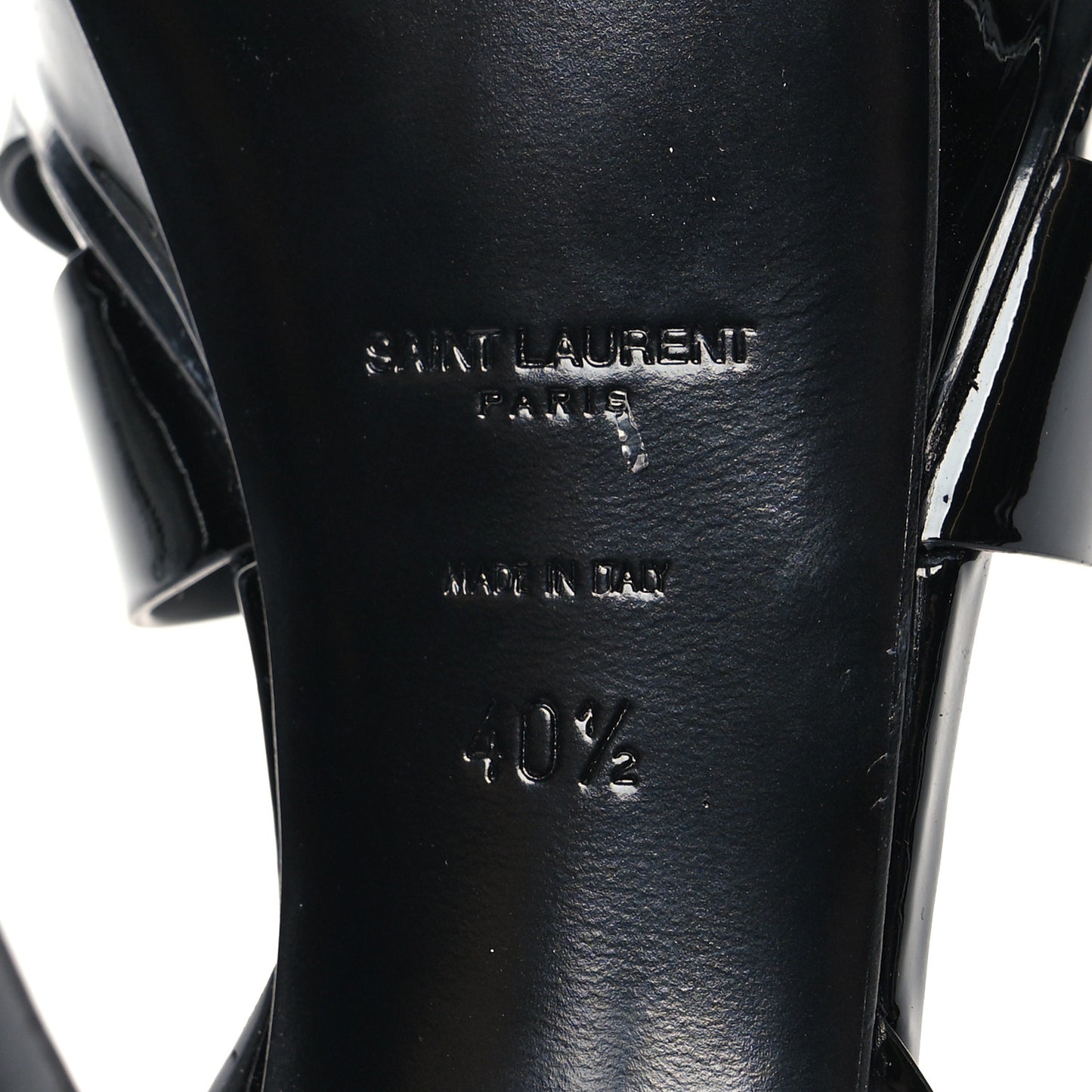 Patent Tribute 75 Platform Sandals 40.5 Black