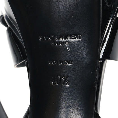 Saint Laurent Patent Tribute 75 Platform Sandals 40.5 Black 7 of 8