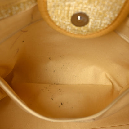 Chanel Canvas Medium Deauville Tote Light Yellow 9 of 9
