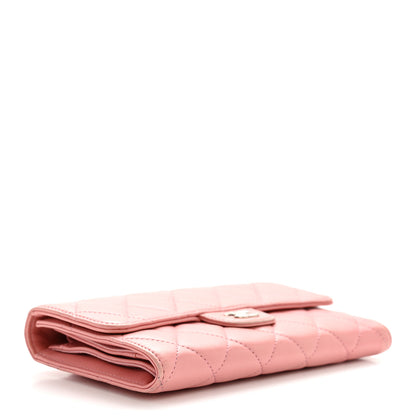 Chanel Lambskin Quilted Large Flap Wallet Pink 4 of 15