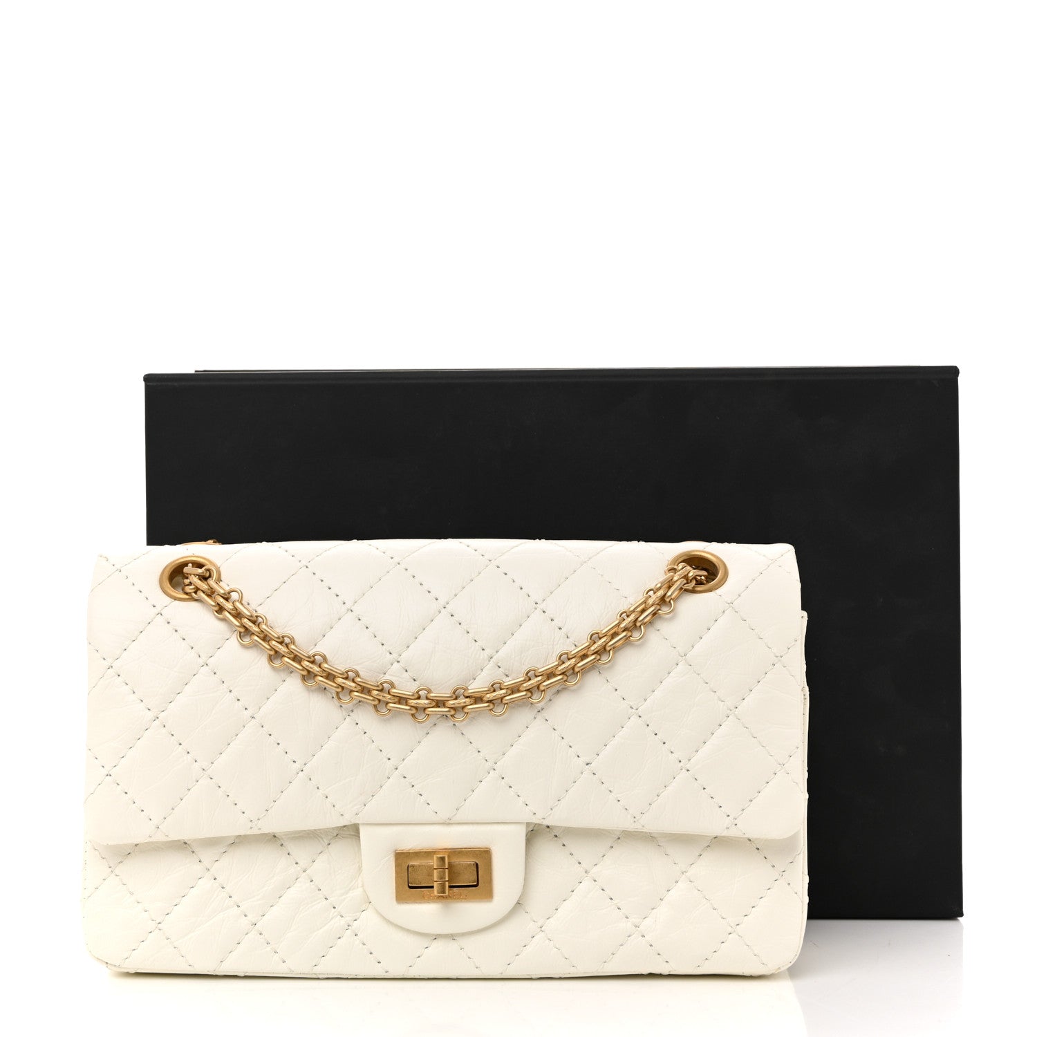 Chanel Aged Calfskin Quilted 2.55 Reissue 225 Flap White 11 of 11