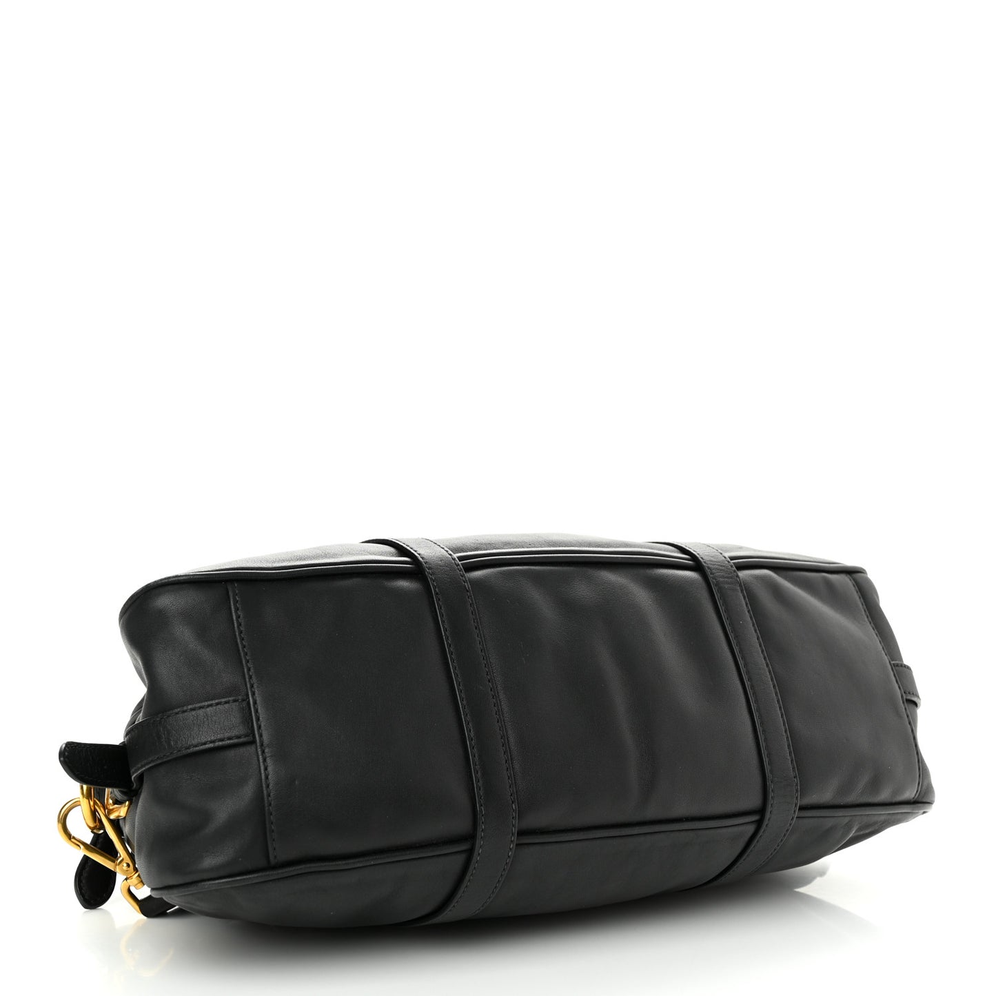 Soft Calf Shopping Satchel Black
