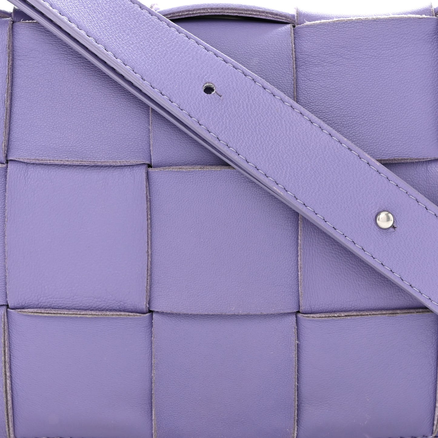Lambskin Intreccio Cassette Crossbody Bag Wisteria