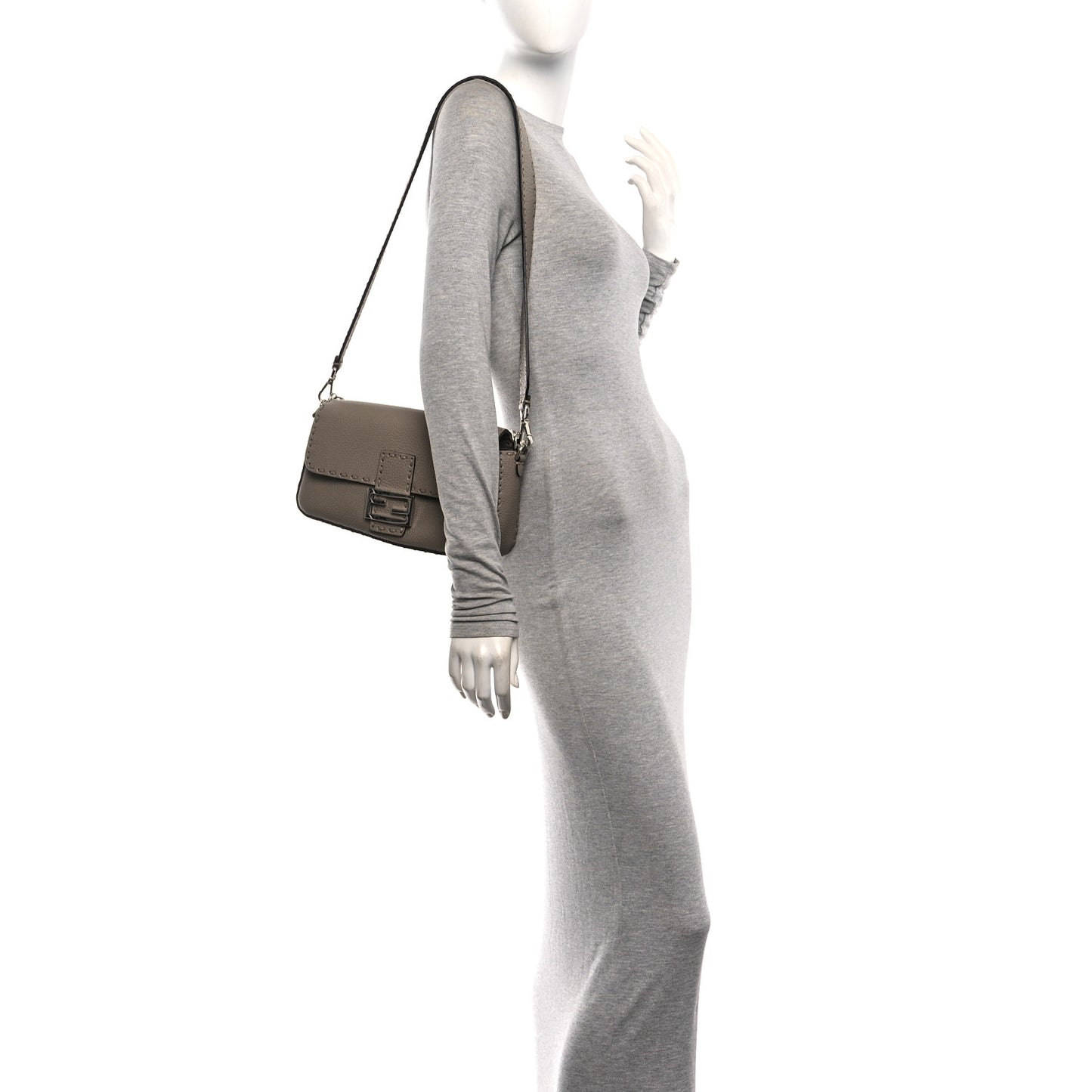 Cuoio Roma Sellerissima Nappa Sintetica Tape Stitch Baguette Corda