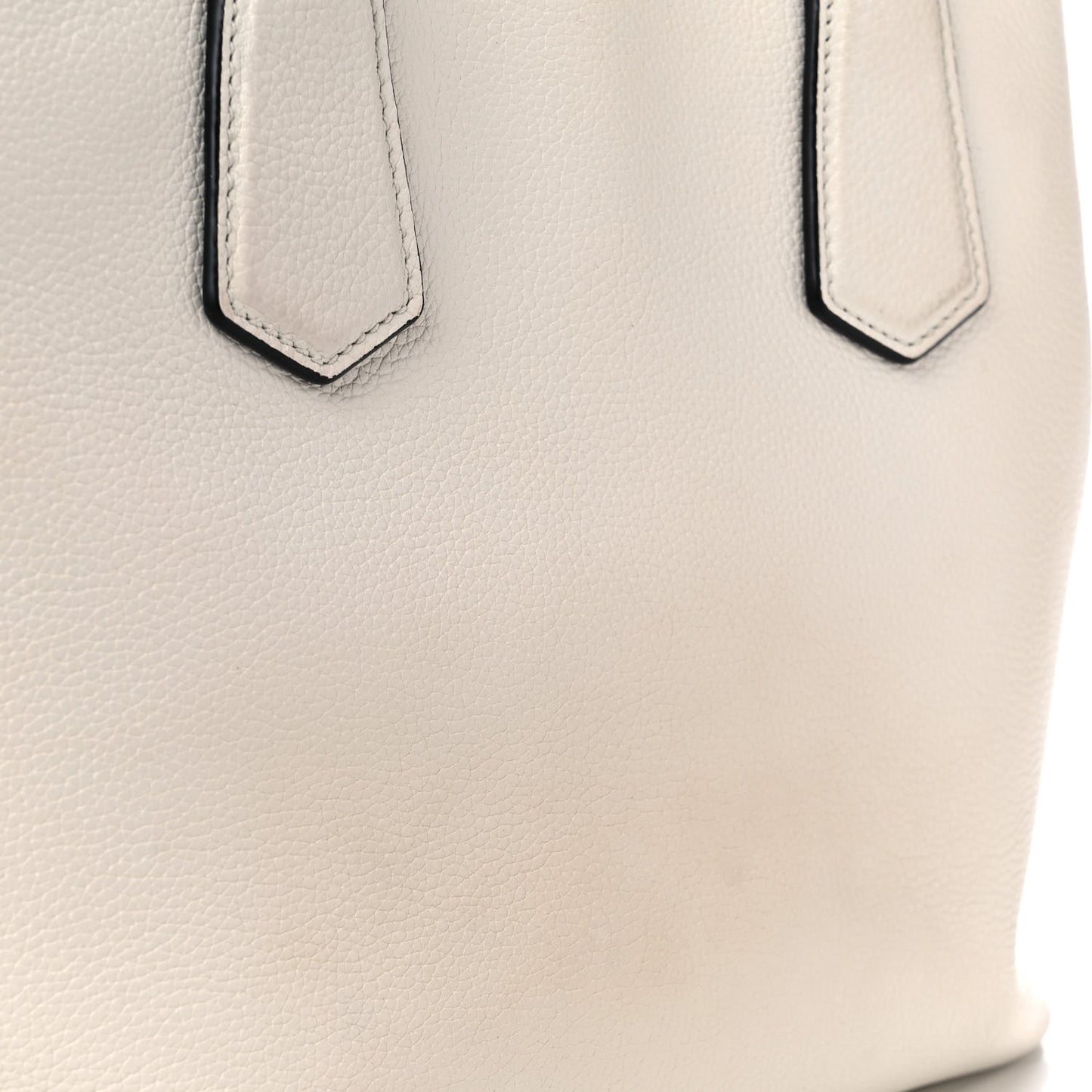 Vitello Daino Shoulder Bag White
