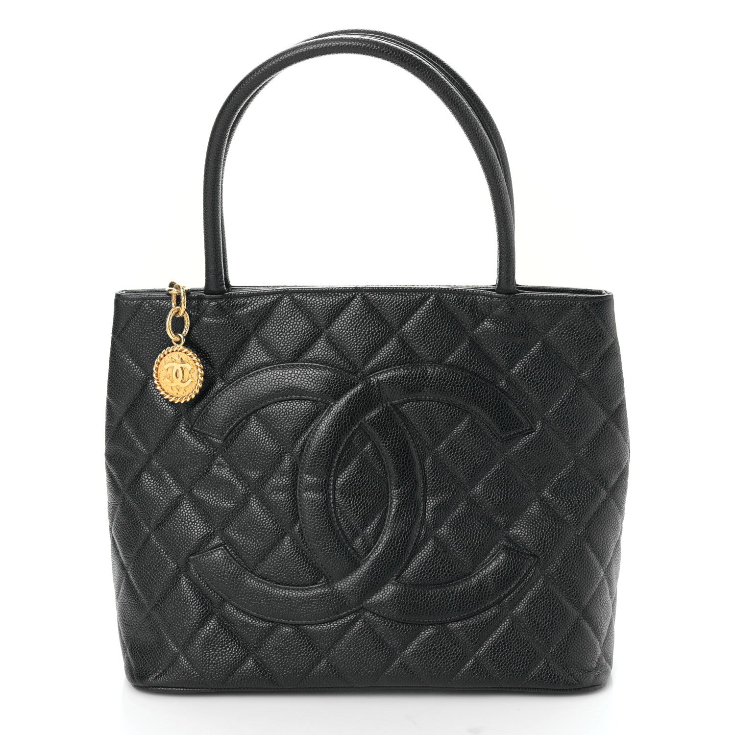 Chanel Caviar Quilted Medallion Tote Black 1 of 9