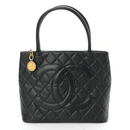 Chanel Caviar Quilted Medallion Tote Black 1 of 9